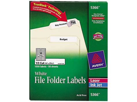 34 Avery 5366 Filing Label Template Labels 2021