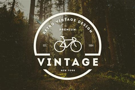 14 Vintage Logos And Badges Creative Illustrator Templates ~ Creative