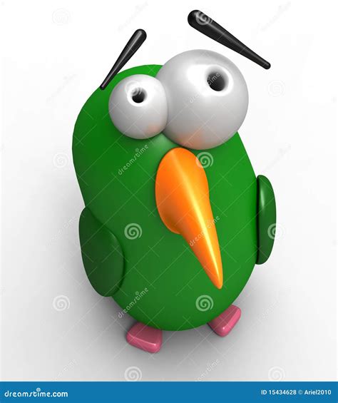 Funny Bird Stock Illustration Illustration Of Gaze Emotion 15434628