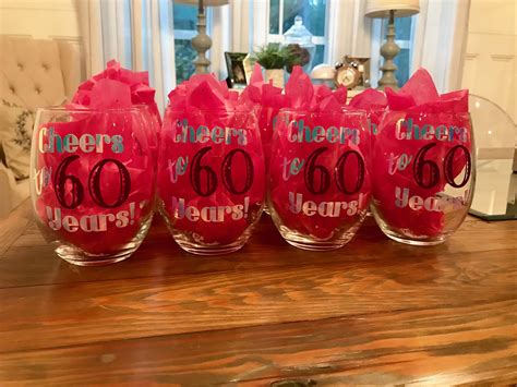 cheers to 60 years wine glasses with vinyl 60th birthday ideas 60th birthday glass 60th