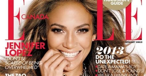 Twenty2 Blog Jennifer Lopez On The Cover Of Elle Canada January 2013