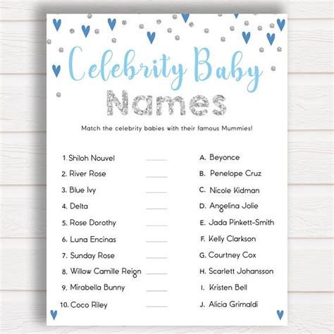 Blue Celebrity Baby Names Match Celebrity Babies Famous Celebrity Baby