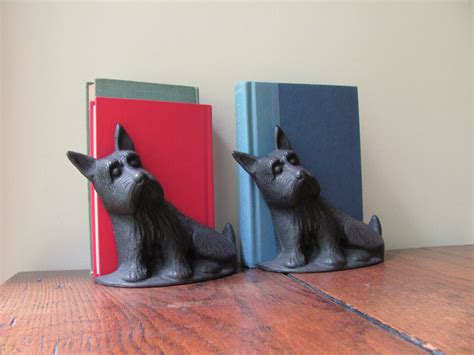 Scottie Dog Bookends Doorstop Scotty Dogs Statue Book Holder Iron