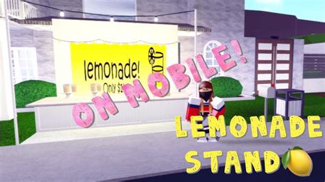 Bloxburg Lemonade Stand Speed Build Youtube Otosection