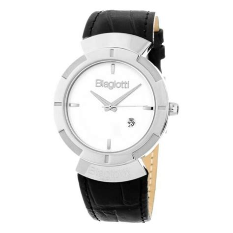 Laura Biagiotti Mens Watch Stainless Steel Leather White Dial Lb0033m