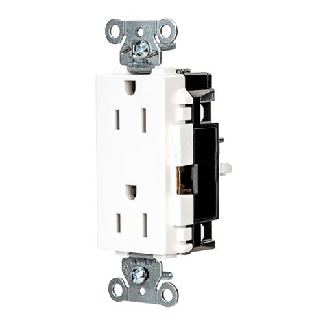 Edgeconnect™ Decorator Receptacle 15a 125v 5 15r Screwless Terminal