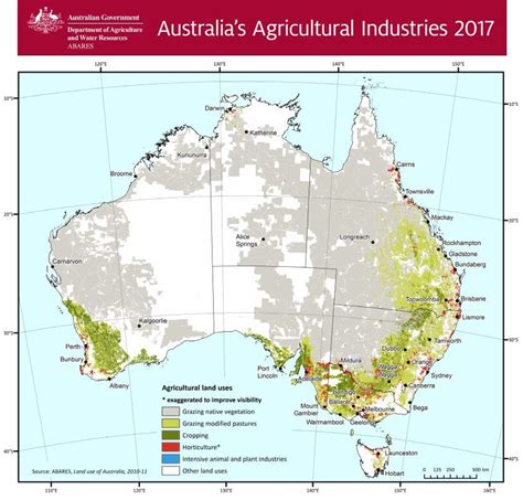 Australias Agriculture Map Reveals Record Production In 2016 17