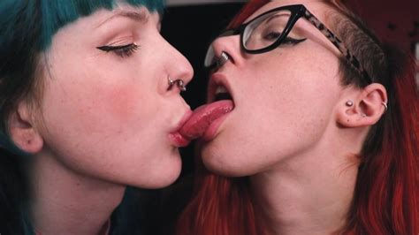 Lesbian Tongue Sucking Ruby And Kiwi