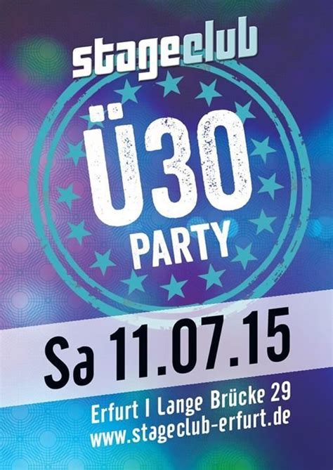 Party Ü30 Party Stage Club In Erfurt 11072015