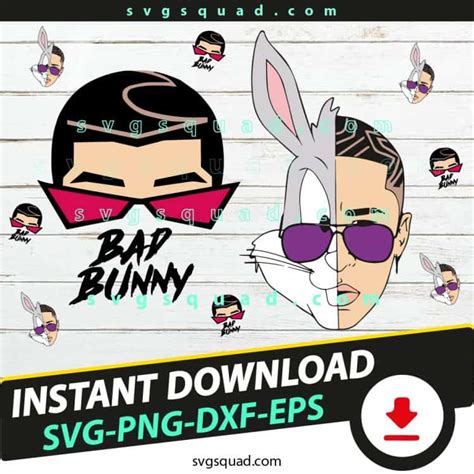 Bad Bunny SVG - Bad Bunny Bugs SVG Cricut PNG Digital - SvgSquad