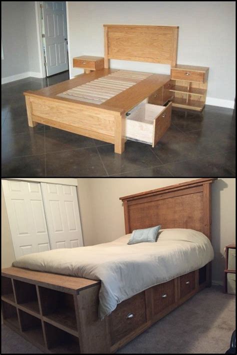 Diy Bed Frames Get Extra Storage In Your Bedroom By Building A