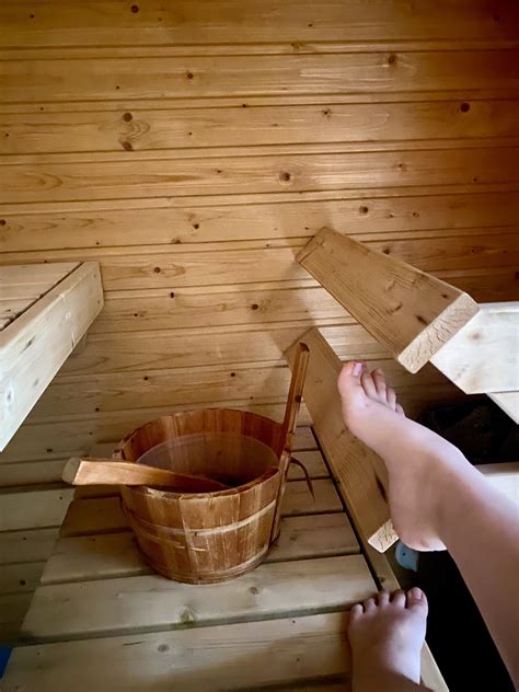 Sauna After Dancing Lesson Fun With Feet