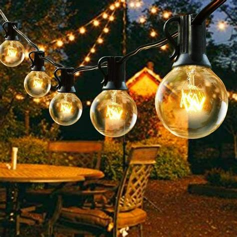 Outdoor Lights Festoon Garden Party String Lights G40 25ft Connectable