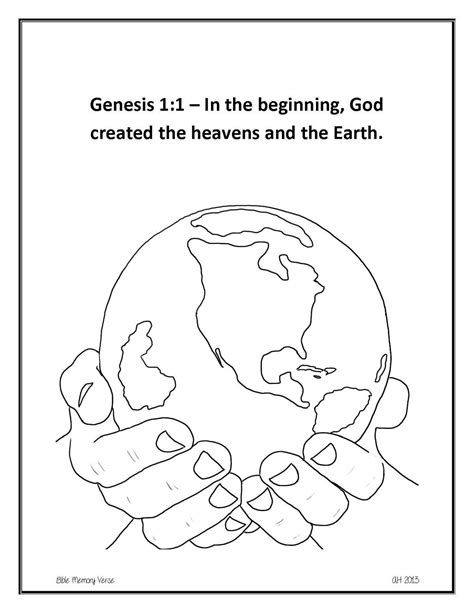 Coloring Pages For Genesis 1 Free