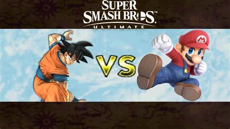Mii Battle Ultimate Son Goku Vs Mario Youtube