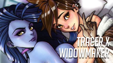 Tracer Widowmaker Overwatch Valentine Fanart