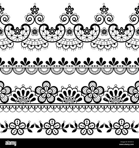 Vintage Lace Seamless Vector Pattern Ornamental Repetitive Design With