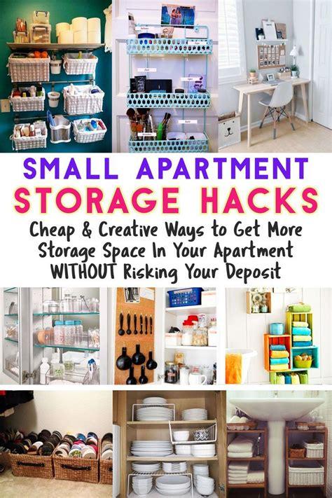 Small Apartment Hacks Small Apartment Storage Small Apartment