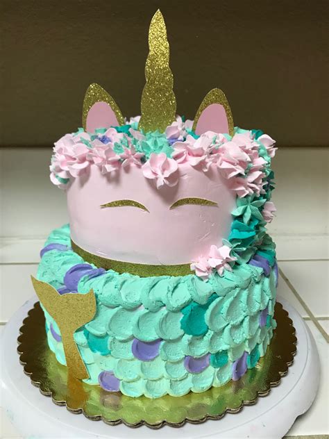 Unicorn Mermaid Cake