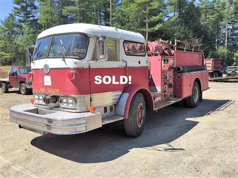 Pumper Truck Fire Engine 1965 Mack C 4500 Sold United Exchange Usa