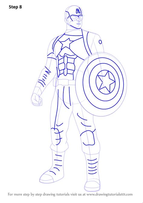 Learn How To Draw Captain America From Captain America Civil War