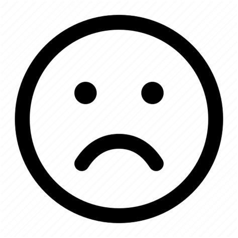 Angry Depressed Dislike Face Sad Unhappy Unhealthy Icon