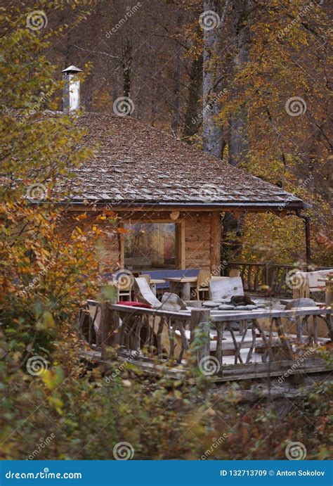 Cabin In The Woods Stock Image Image Of Rural House 132713709