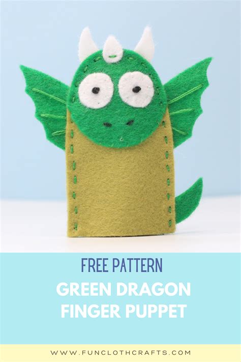 Diy Dragon Finger Puppet With Free Pattern Finger Puppet Patterns