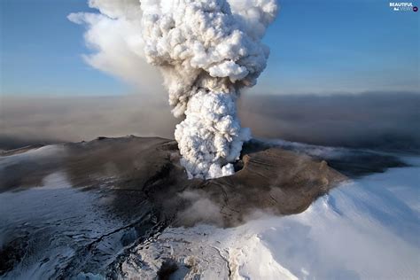 Eruption Volcano Eyjafjallajokull Beautiful Views Wallpapers 1920x1280