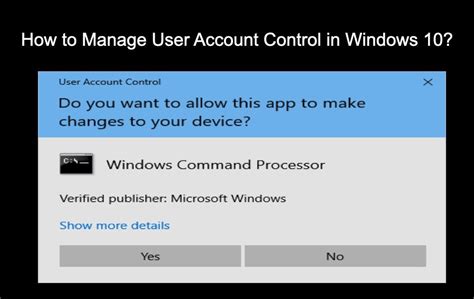 How To Create Shortcut For User Account Control Settings In Windows Images