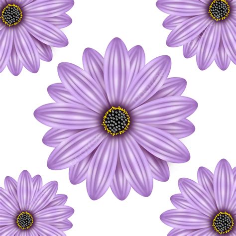 Purple Flower Arch Pattern Isolated Background Flower Pattern Flower