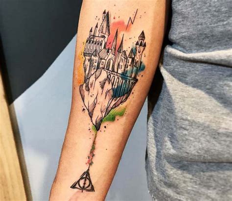 Hogwarts Tattoo By Gustavo Takazone Post 24086 Harry Potter Tattoo
