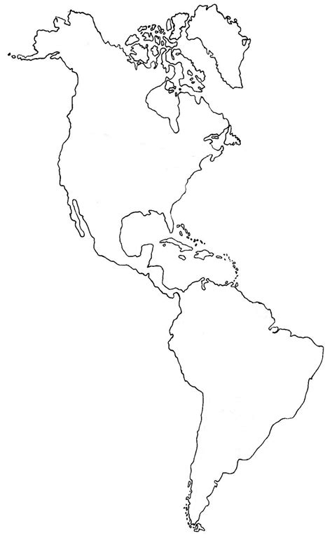 La Tierra Silueta Mapa De America Norte Y Sur America Aislado En Images