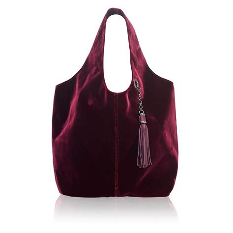 Russell And Bromley Bordeaux Velvet Hobo Bag Sale Up To 75 Off Shop At Stylizio For Women S