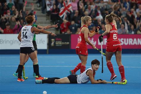 Womens Hockey World Cup 2018 England Beat South Korea 2 0 To Reach