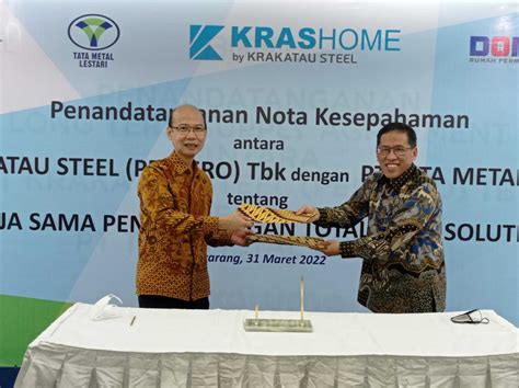 Krakatau Steel Dan Tata Metal Lestari Kerjasama Kembangkan Total Steel