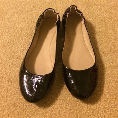 Black Flats Black Shiny Flats Worn Once Excellent Condition 15 Obo