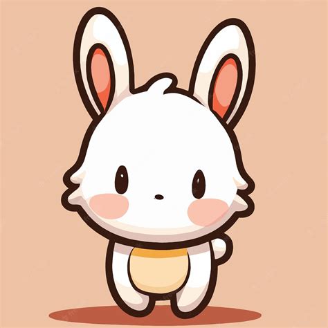 Premium Vector Cute Rabbit Illustration Rabbit Kawaii Chibi Vector