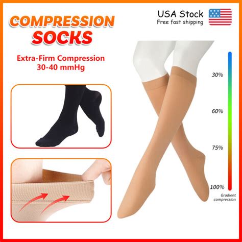 30 40 Mmhg Compression Stockings Unisex Medical Varicose Veins Edema