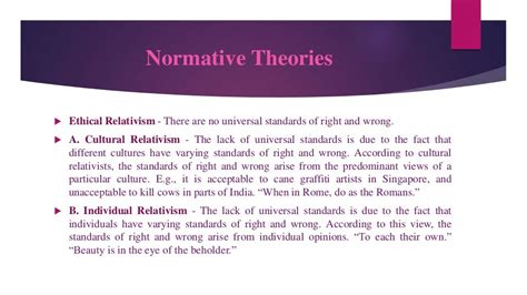 Normative Theory