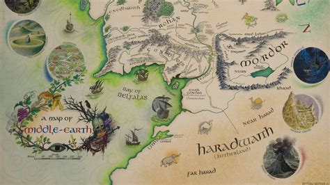 JRR Tolkien S Annotated Middle Earth Map At Bodleian BBC News