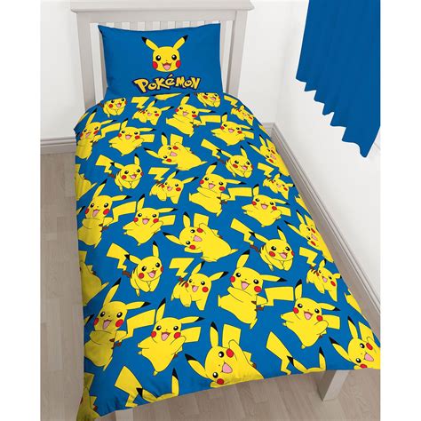 Pokemon Duvet Cover Set Kids Bedding Pikachu Single Double Ebay