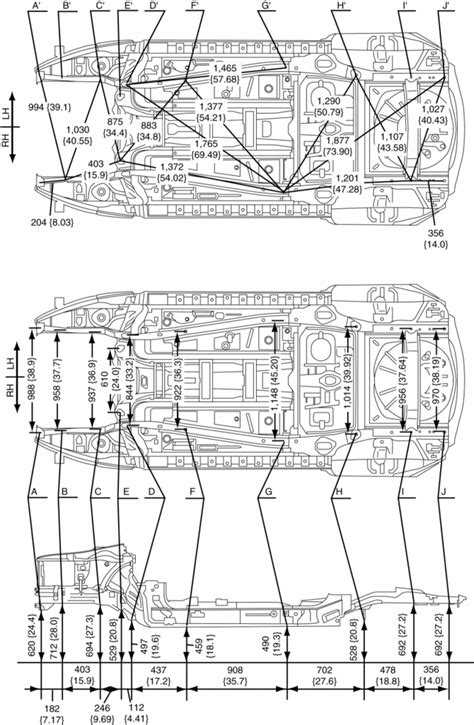 Mazda Cx 5 Service And Repair Manual Underbody Dimensions Dimensions