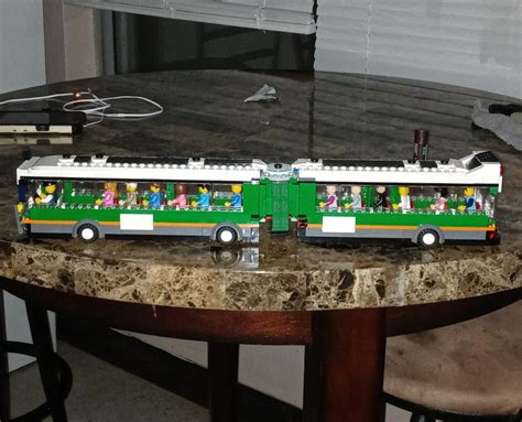 Lego Moc Articulated Bus Transit By Moclego Rebrickable Build With Lego
