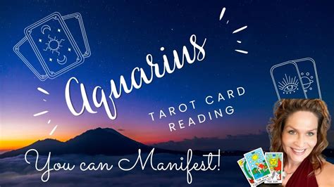 Aquarius Tarot Card Reading For Today Youtube