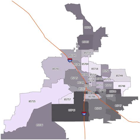 Tucson Zip Code Map Gis Geography