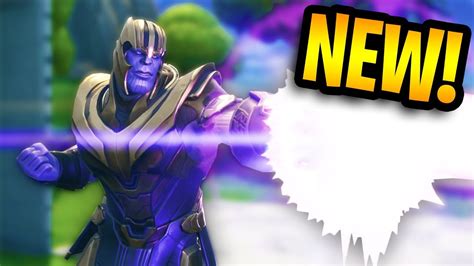 New Thanos Infinity Gauntlet Gameplay Fortnite Battle Royale Youtube