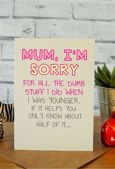 What to get moms for birthdays. Dumb Stuff | Birthday cards for mum, Funny mom birthday ...
