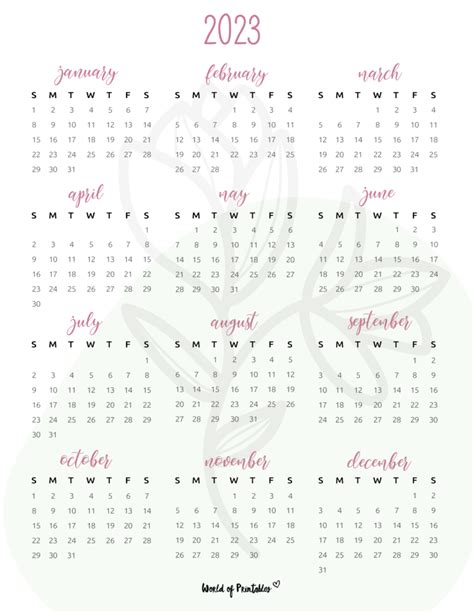 2023 Year Calendars Artofit