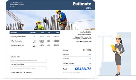 Construction Estimate Template Word Excel PDF Google Docs